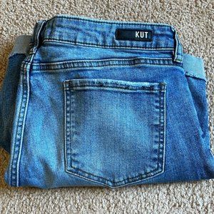KUT from the Kloth cutoff denim shorts